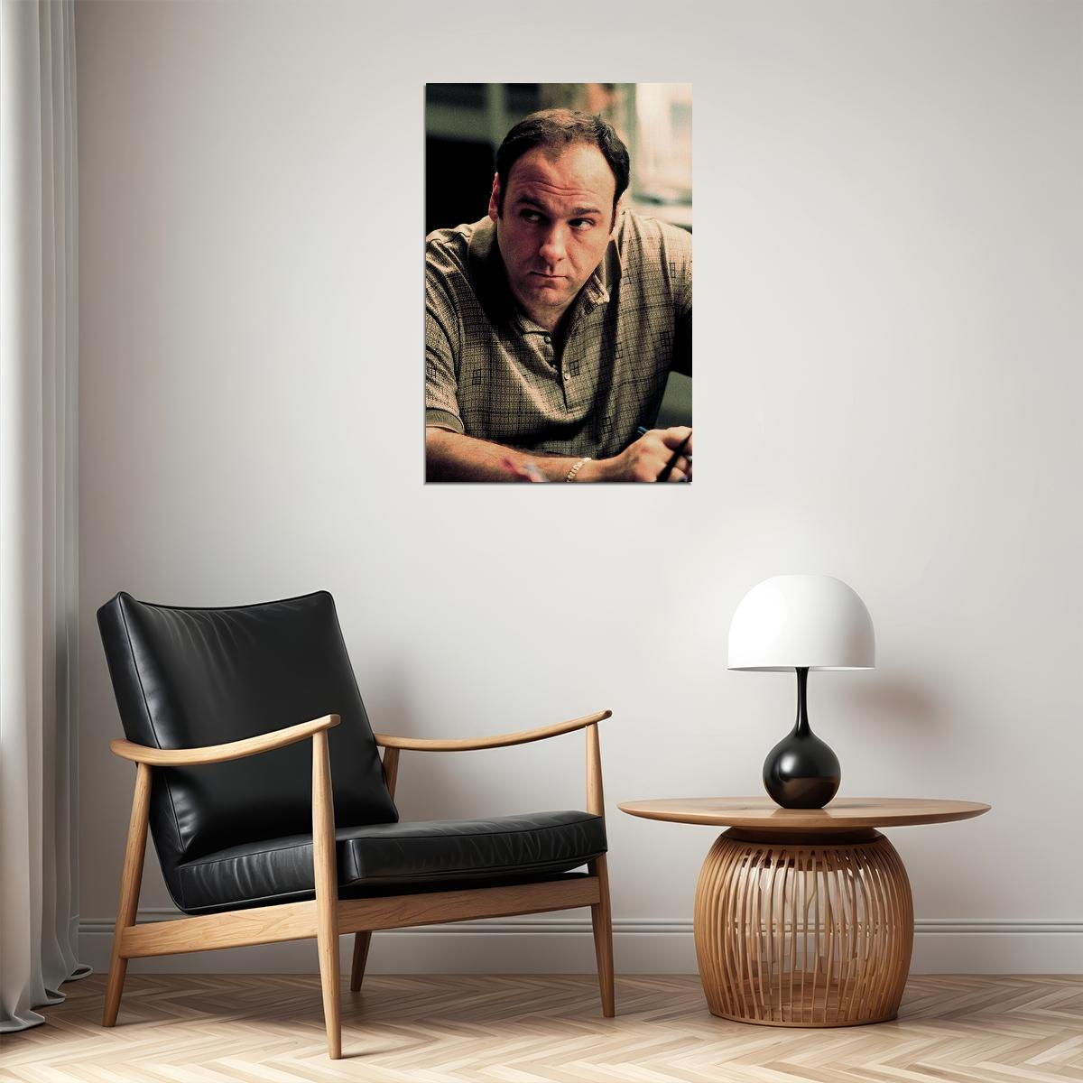 Tony Soprano Portrait The Sopranos Movie Inspired Poster Wall Art Print Home Wall Decor - xonomax