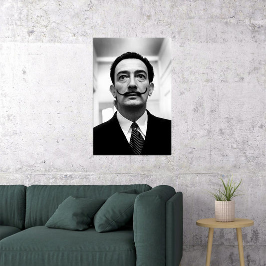 Portrait Of Salvador Dali Vintage Poster Wall Art Print Home Wall Decor - xonomax