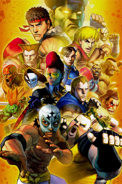 Street Fighter Video Game Series Adventure Poster Wall Art Print Home Wall Decor - xonomax