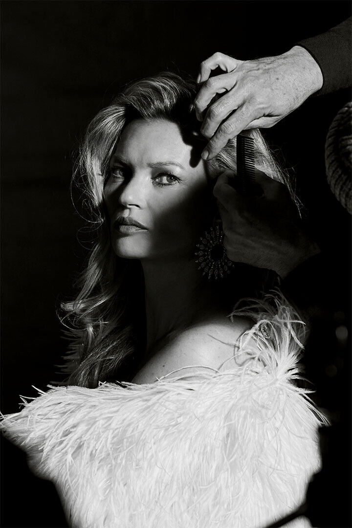 Kate Moss Model Beautiful Artist Black White Poster Wall Art Print Home Wall Decor - xonomax