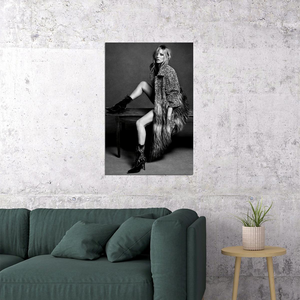 Kate Moss Model Fashion Pioneer Poster Wall Art Print Home Wall Decor - xonomax