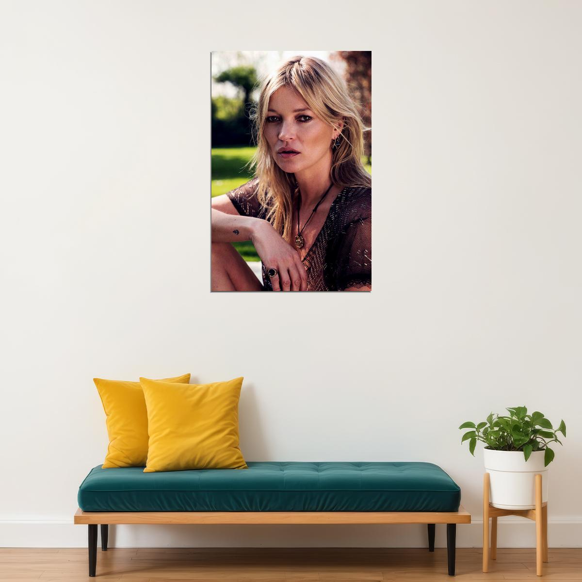 Kate Moss Model Designer Attractive Artist Poster Wall Art Print Home Wall Decor - xonomax