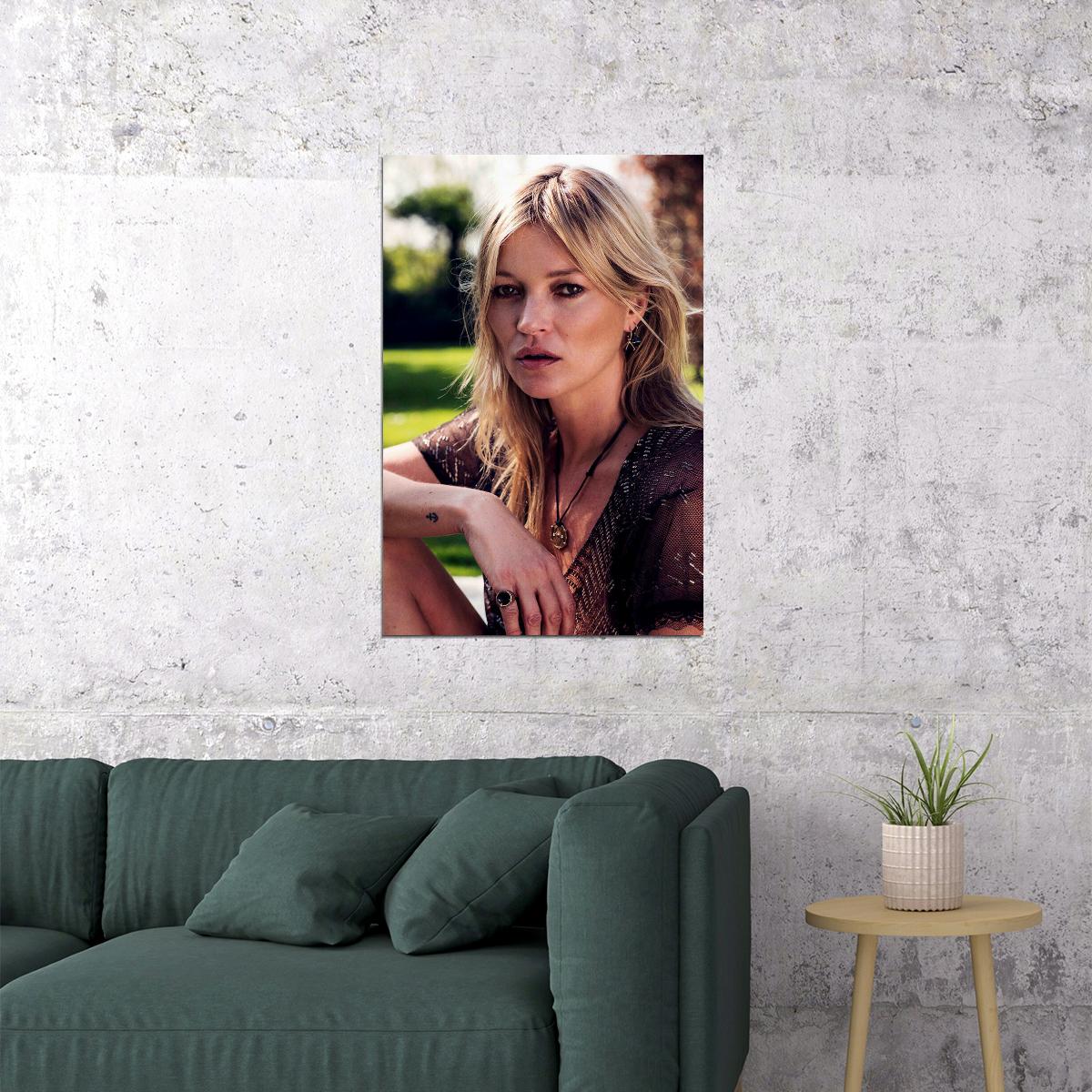 Kate Moss Model Designer Attractive Artist Poster Wall Art Print Home Wall Decor - xonomax