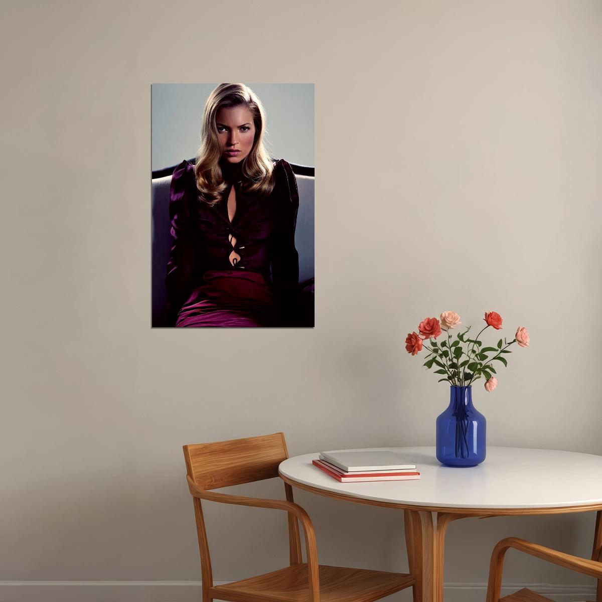 Kate Moss Model Fashion Style Icon Beautiful Poster Wall Art Print Home Wall Decor - xonomax