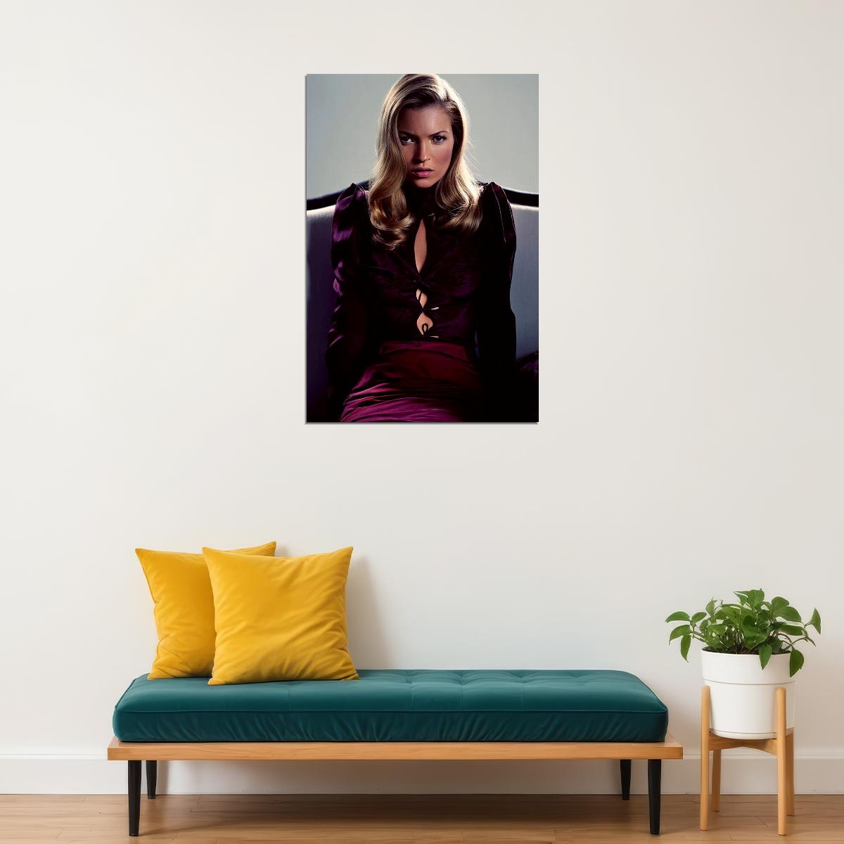 Kate Moss Model Fashion Style Icon Beautiful Poster Wall Art Print Home Wall Decor - xonomax