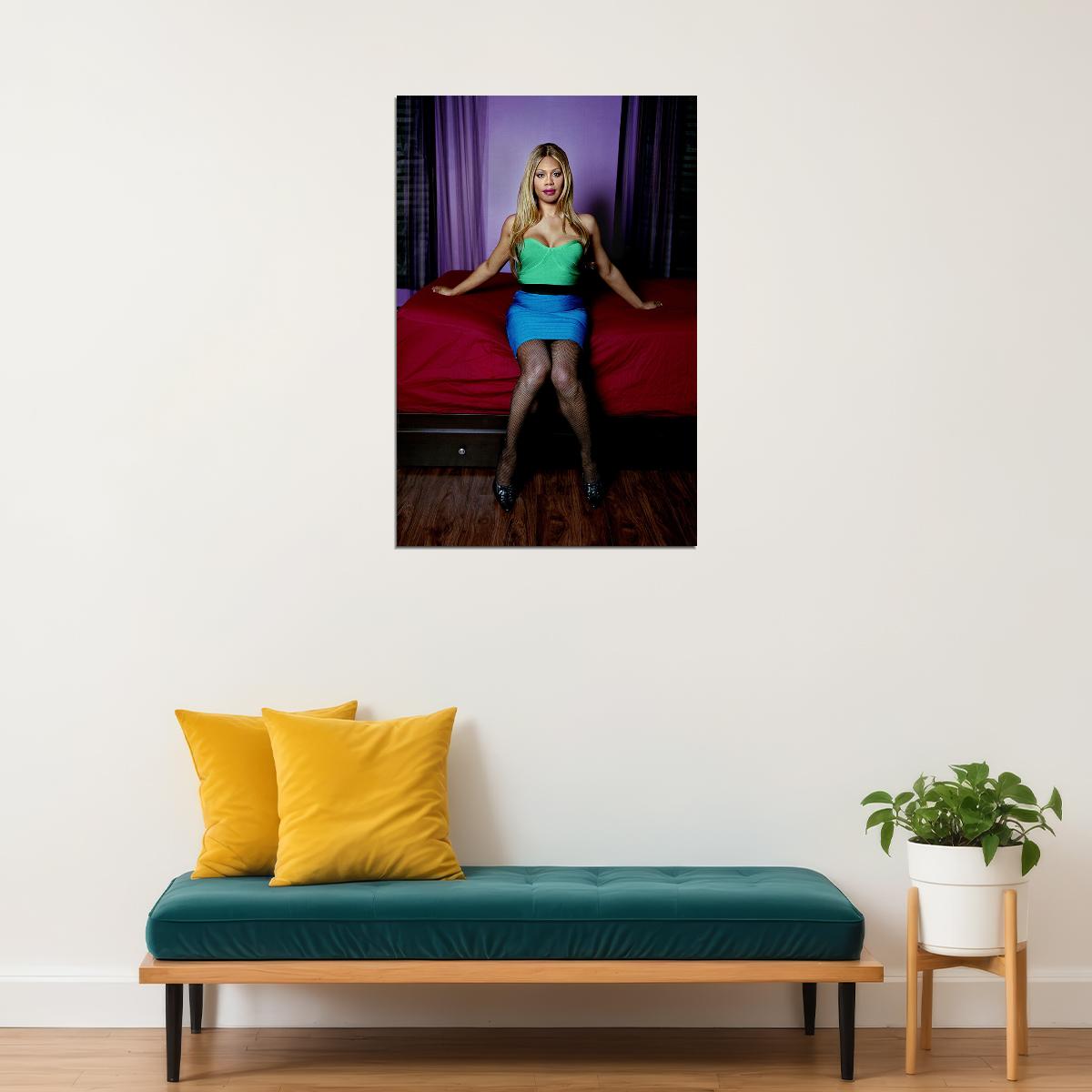 Laverne Cox Lgbtq Advocate An American Actor Poster Wall Art Print Home Wall Decor - xonomax