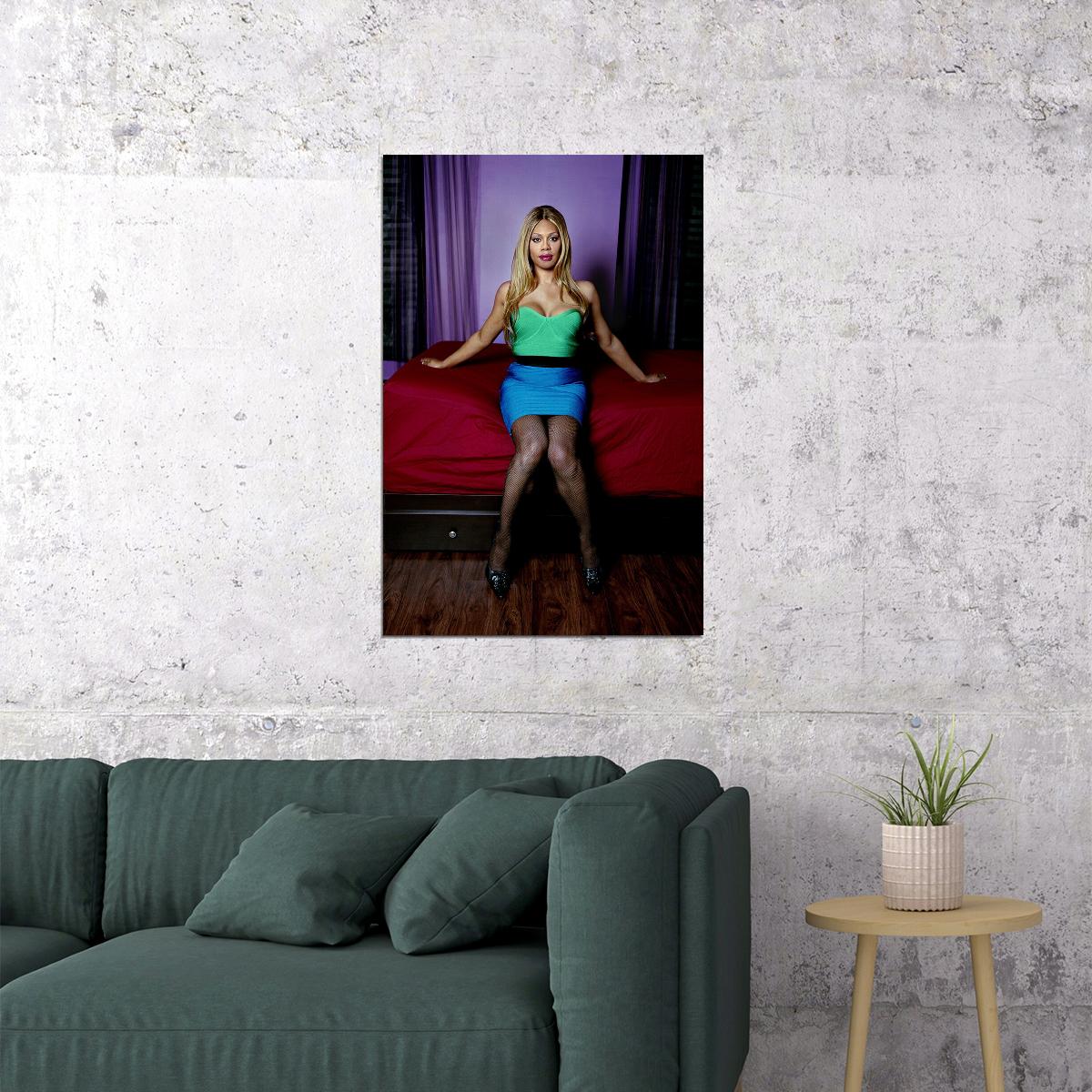 Laverne Cox Lgbtq Advocate An American Actor Poster Wall Art Print Home Wall Decor - xonomax