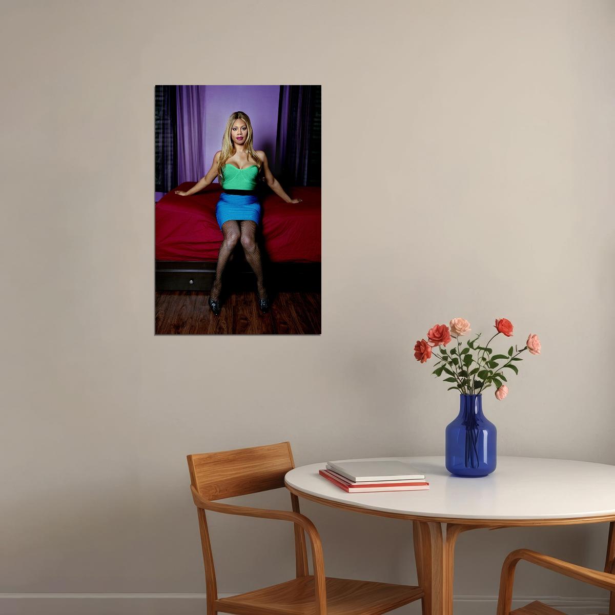 Laverne Cox Lgbtq Advocate An American Actor Poster Wall Art Print Home Wall Decor - xonomax