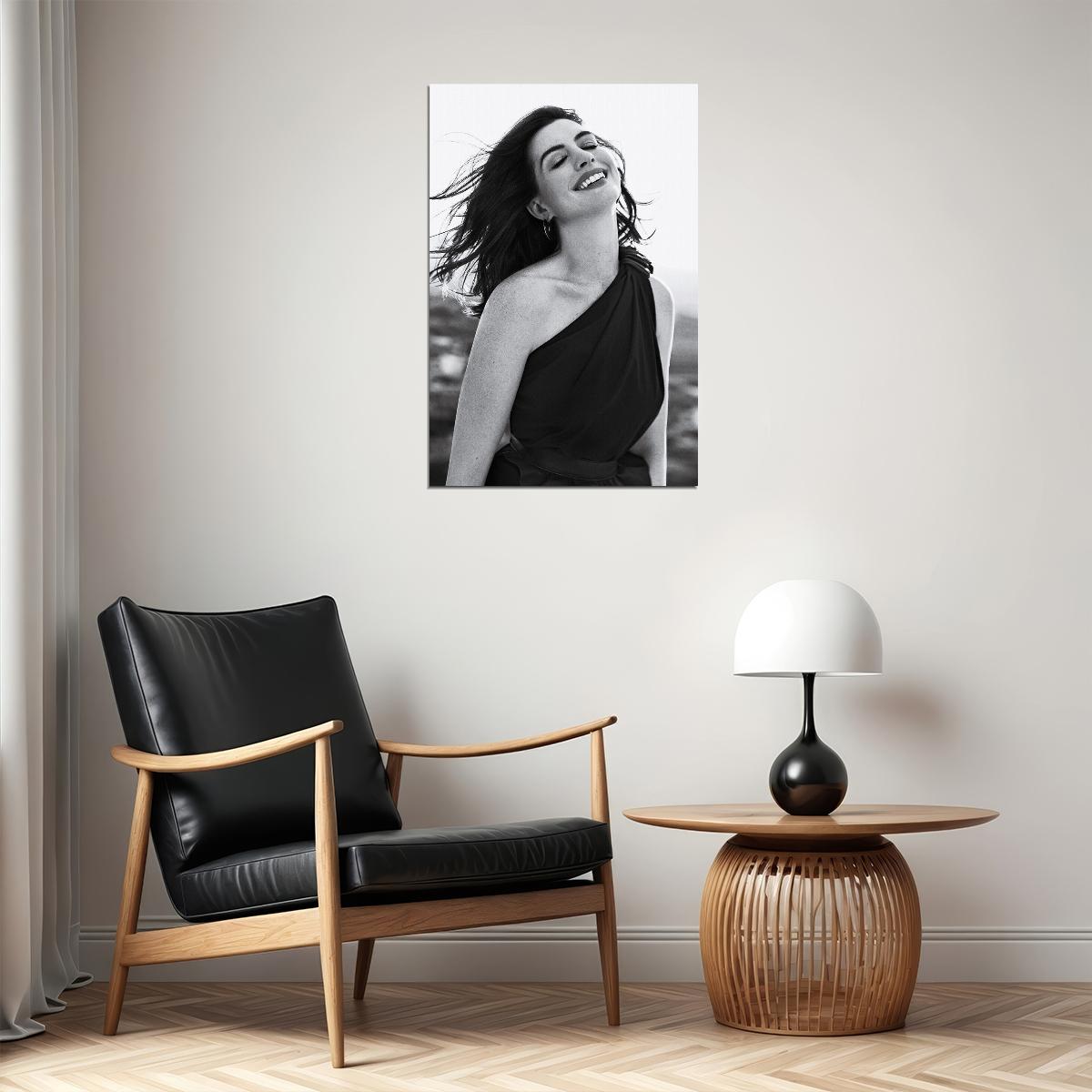 Anne Hathaway American Actor Singer Poster Wall Art Print Home Wall Decor - xonomax