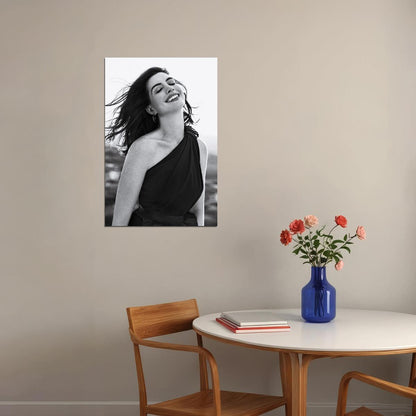 Anne Hathaway American Actor Singer Poster Wall Art Print Home Wall Decor - xonomax