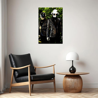 Daft Punk Mask Pop Music Singer Duo Electronic Music Poster Wall Art Print Home Wall Decor - xonomax