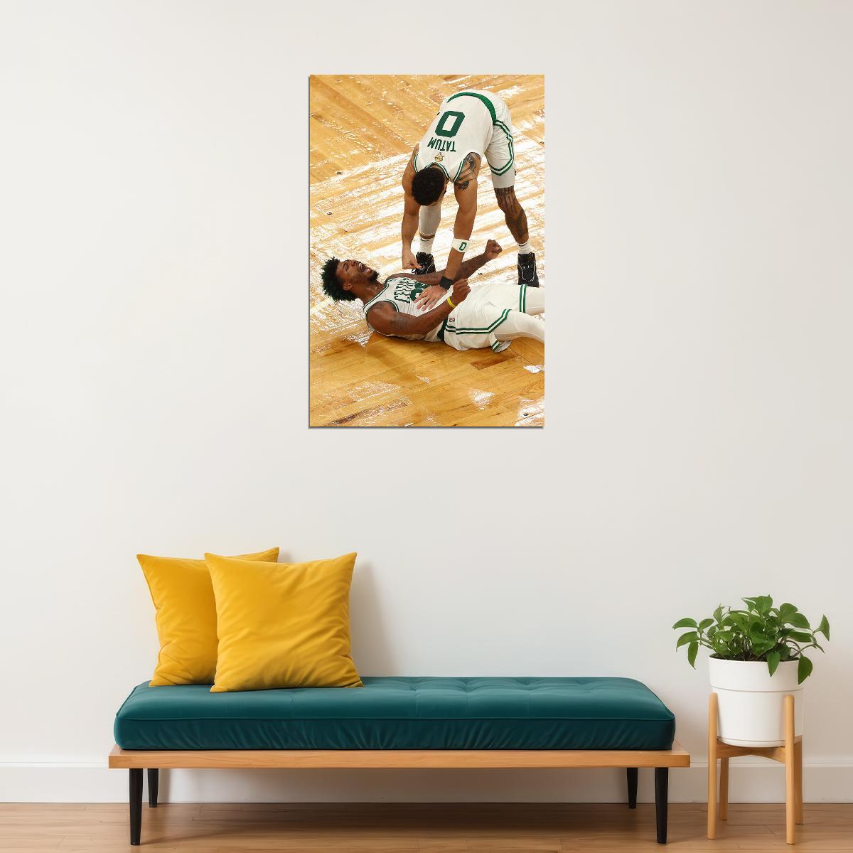Boston Playoff Finals Tatum And Marcus Poster Wall Art Print Home Wall Decor - xonomax