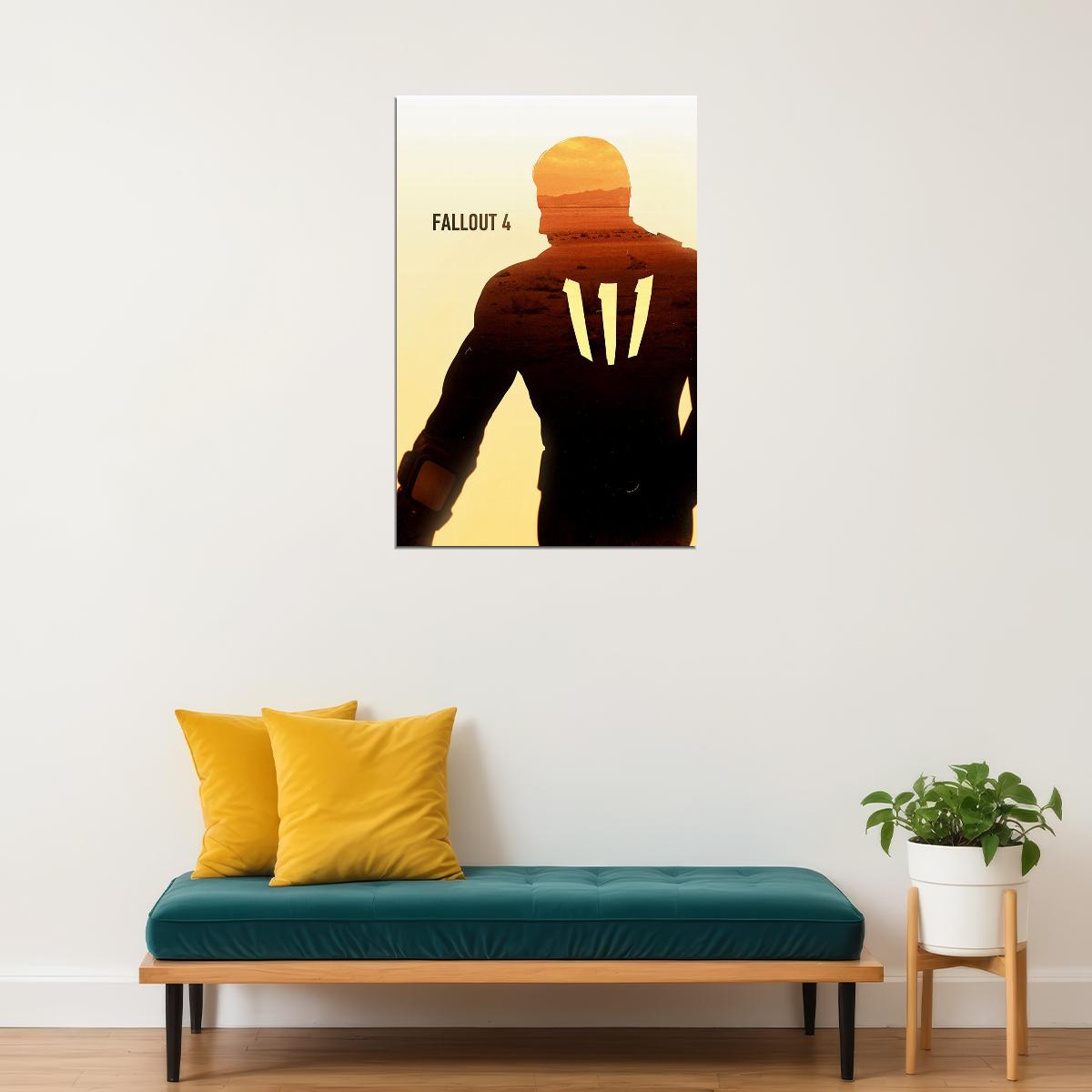 Fallout 4 Video Game Open World Games Adventure Poster Wall Art Print Home Wall Decor - xonomax