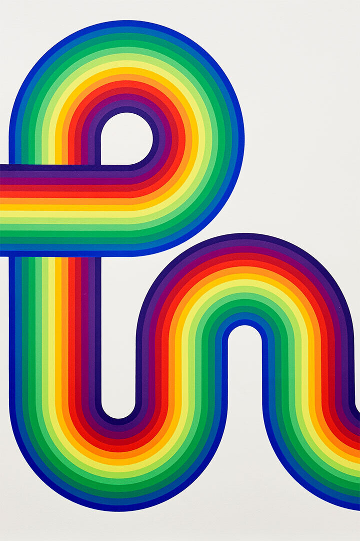 70s Rainbow Colorful Efect Poster Wall Art Print Home Wall Decor - xonomax