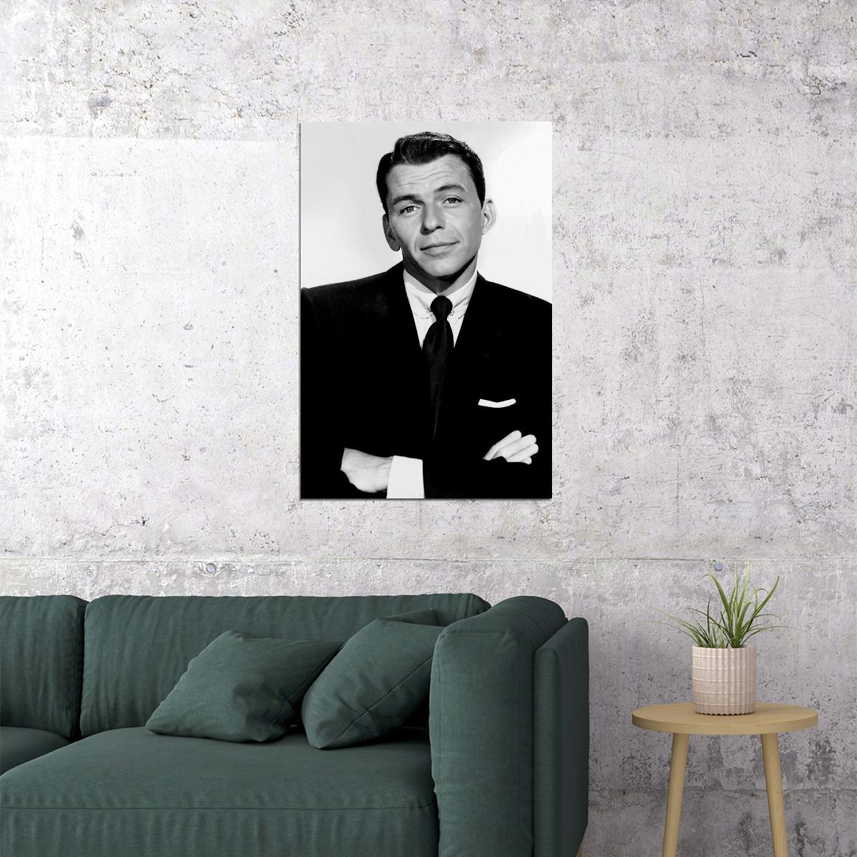 Frank Sinatra Black And White Poster Wall Art Print Home Wall Decor - xonomax