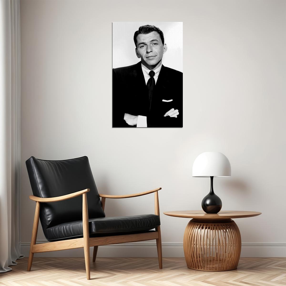 Frank Sinatra Black And White Poster Wall Art Print Home Wall Decor - xonomax