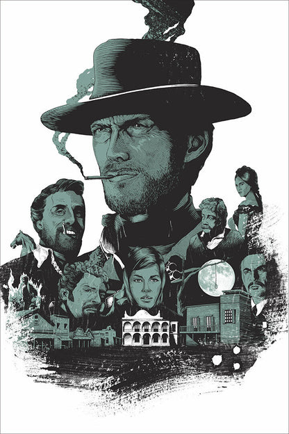 Clint Eastwood A Fistful Of Dollars Movie Printing Poster Wall Art Print Home Wall Decor - xonomax