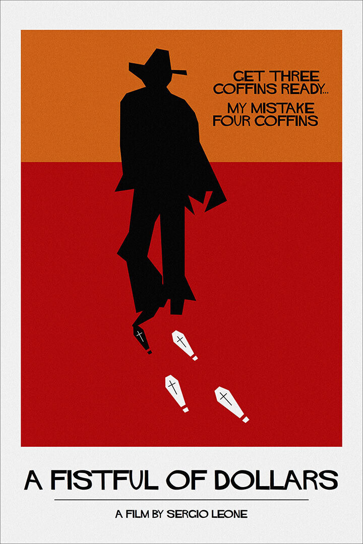 A Fistful Of Dollars Movie Printing Drama Action Poster Wall Art Print Home Wall Decor - xonomax