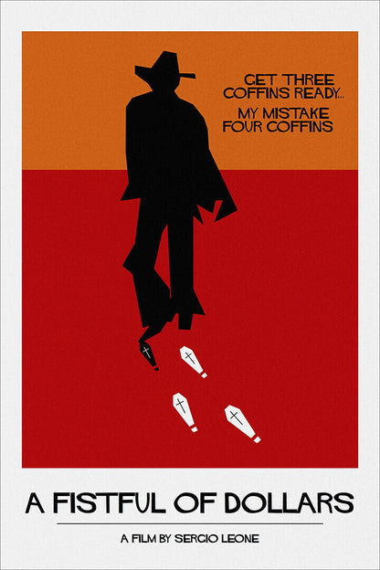 A Fistful Of Dollars Movie Printing Drama Action Poster Wall Art Print Home Wall Decor - xonomax