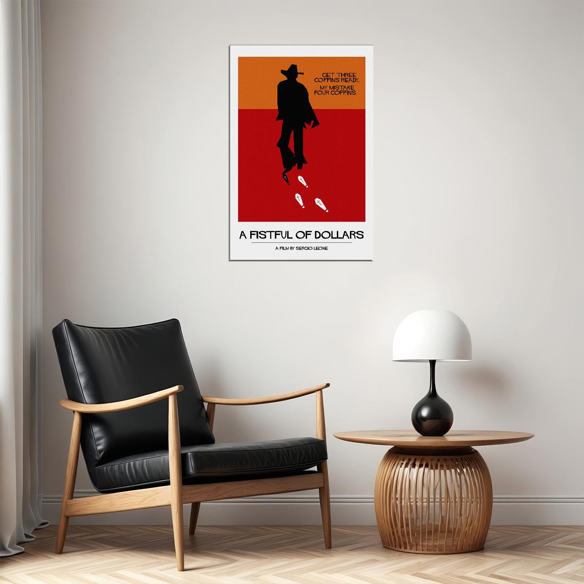 A Fistful Of Dollars Movie Printing Drama Action Poster Wall Art Print Home Wall Decor - xonomax