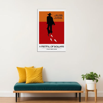A Fistful Of Dollars Movie Printing Drama Action Poster Wall Art Print Home Wall Decor - xonomax