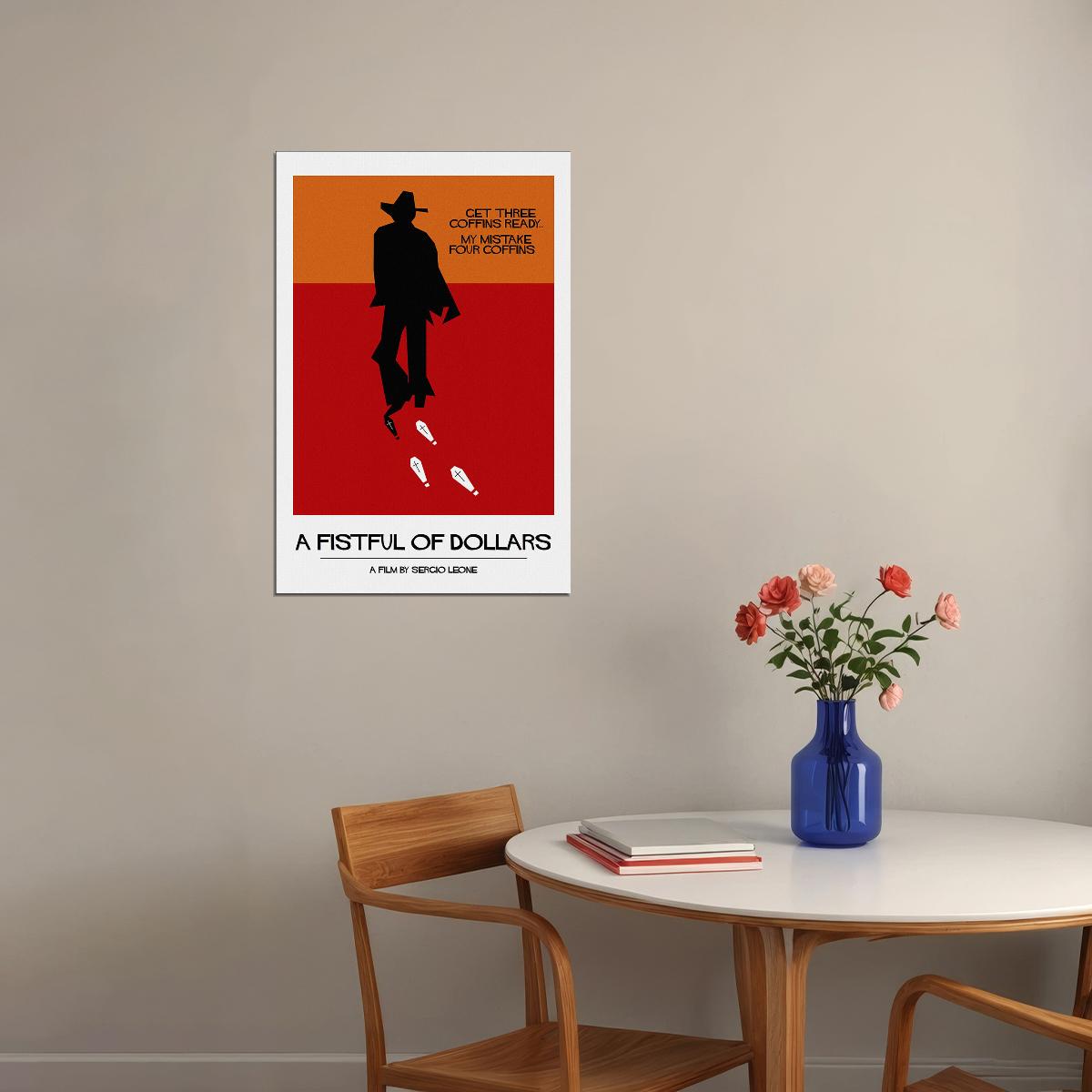 A Fistful Of Dollars Movie Printing Drama Action Poster Wall Art Print Home Wall Decor - xonomax