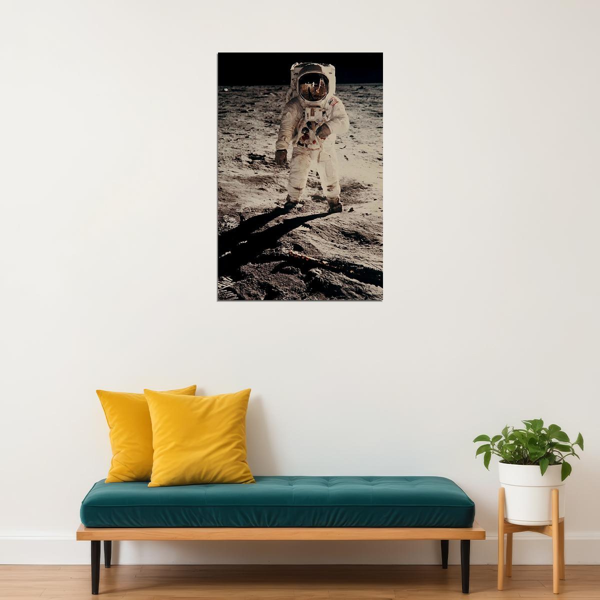 Apollo 11 NASA Photograph Neil Armstrong Buzz Aldrin Poster Wall Art Print Home Wall Decor - xonomax