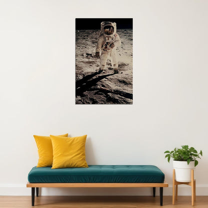 Apollo 11 NASA Photograph Neil Armstrong Buzz Aldrin Poster Wall Art Print Home Wall Decor - xonomax