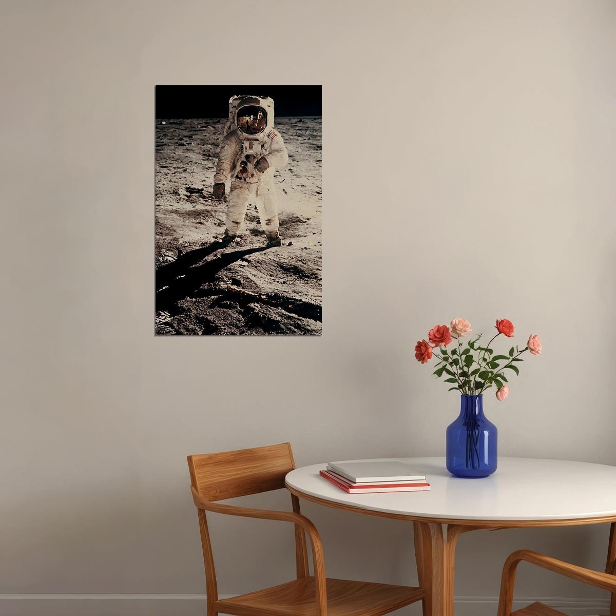 Apollo 11 NASA Photograph Neil Armstrong Buzz Aldrin Poster Wall Art Print Home Wall Decor - xonomax