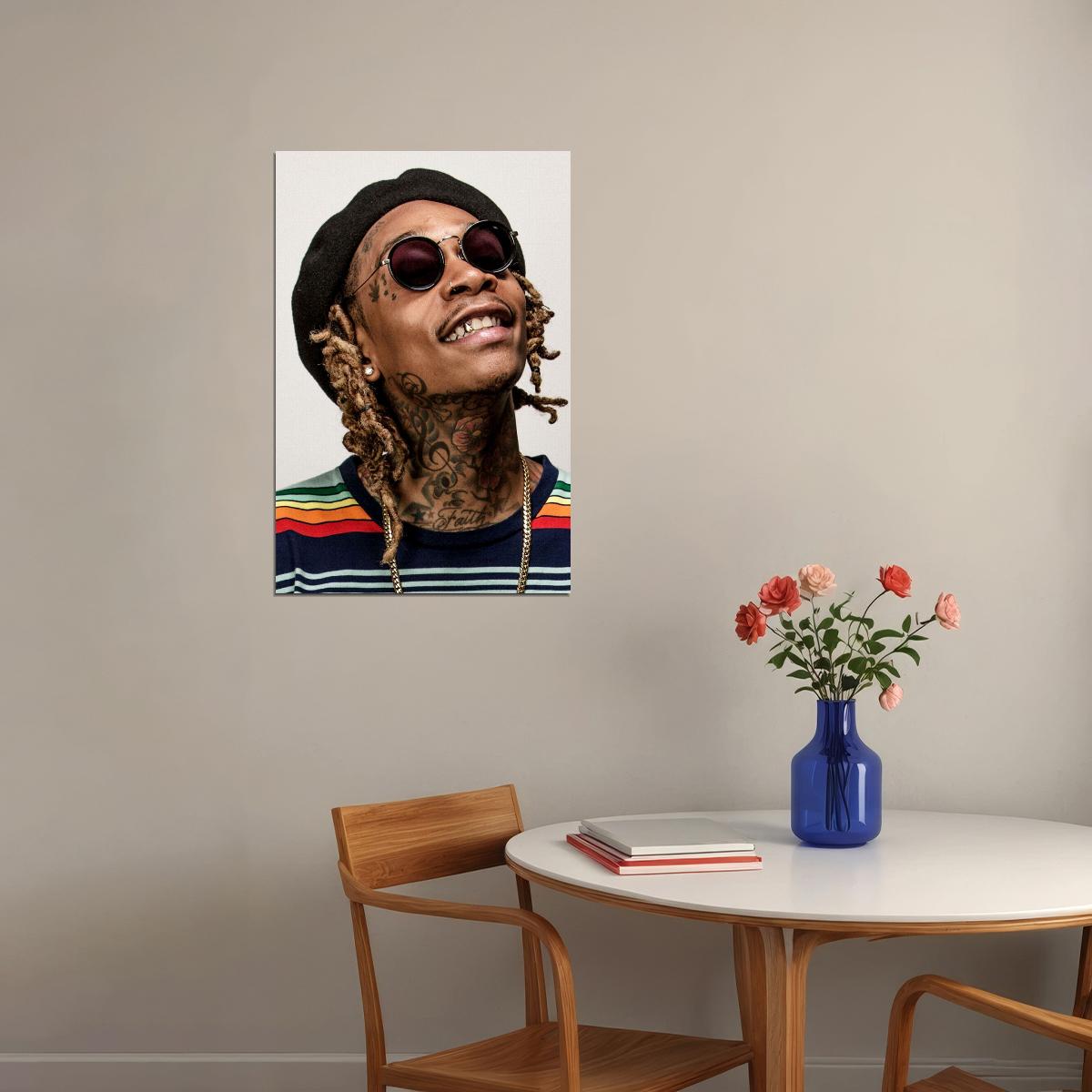 Wiz Khalifa Rap Music Hip Hop Rapper Artist Poster Wall Art Print Home Wall Decor - xonomax