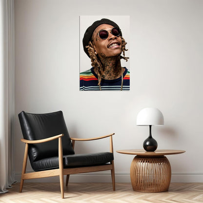 Wiz Khalifa Rap Music Hip Hop Rapper Artist Poster Wall Art Print Home Wall Decor - xonomax