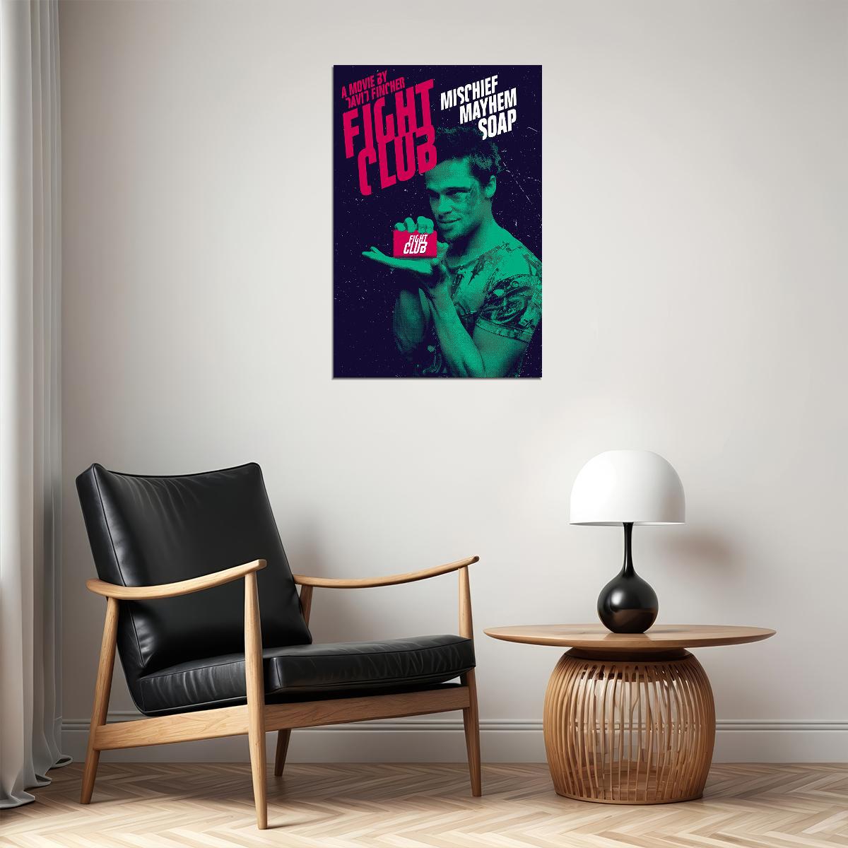 Fight Club Classic Movie Adventure Action Poster Wall Art Print Home Wall Decor - xonomax
