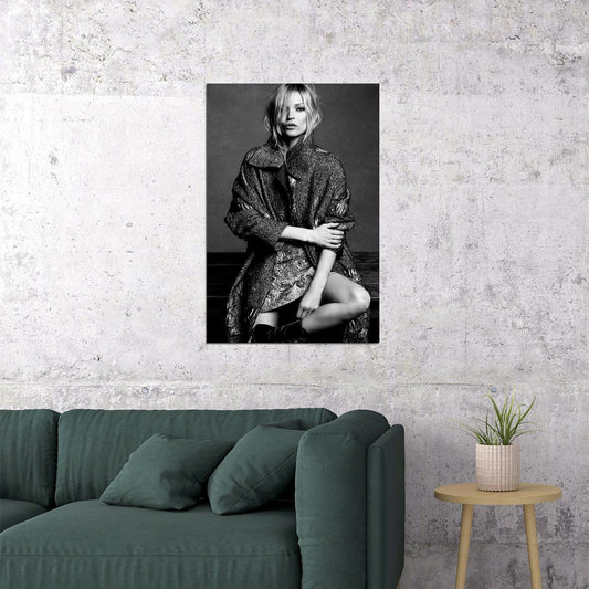 Kate Moss Model Fashion Pioneer Poster Wall Art Print Home Wall Decor - xonomax