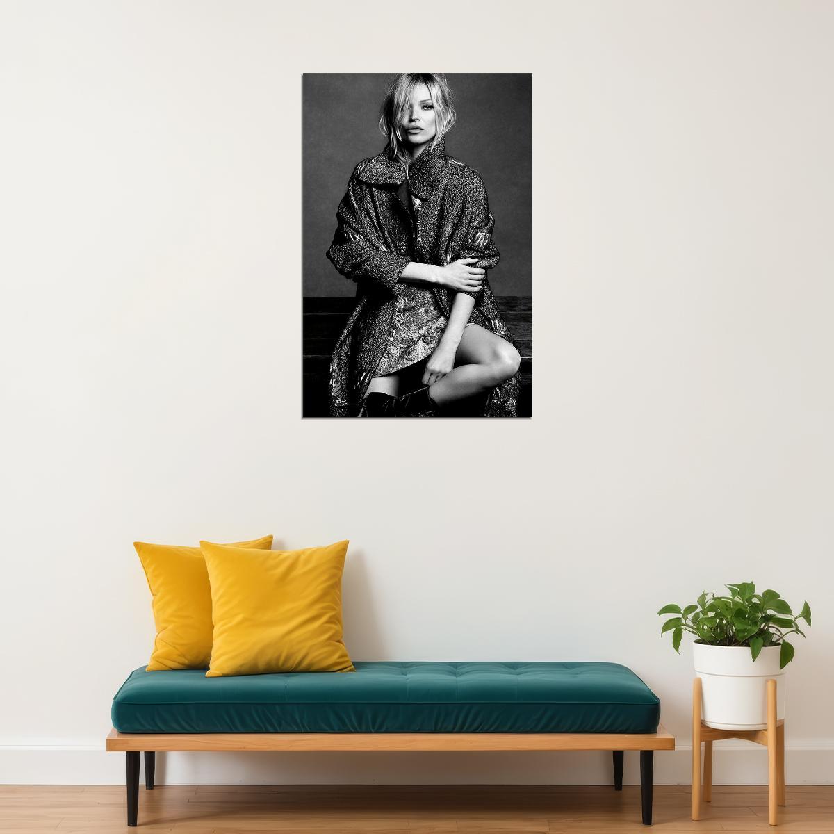 Poster - Kate Moss Model Fashion Pioneer Poster Wall Art Print