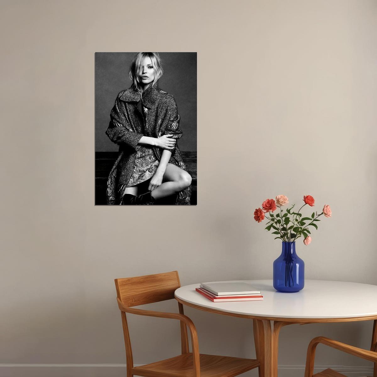 Kate Moss Model Fashion Pioneer Poster Wall Art Print Home Wall Decor - xonomax