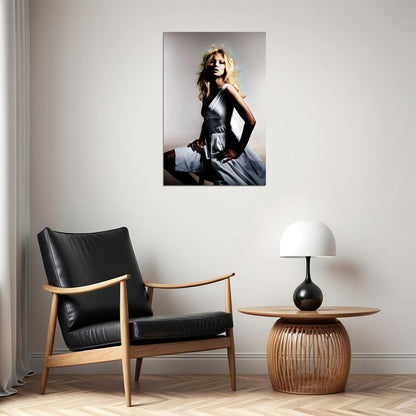 Kate Moss Model Beautiful Artist Black White Poster Wall Art Print Home Wall Decor - xonomax