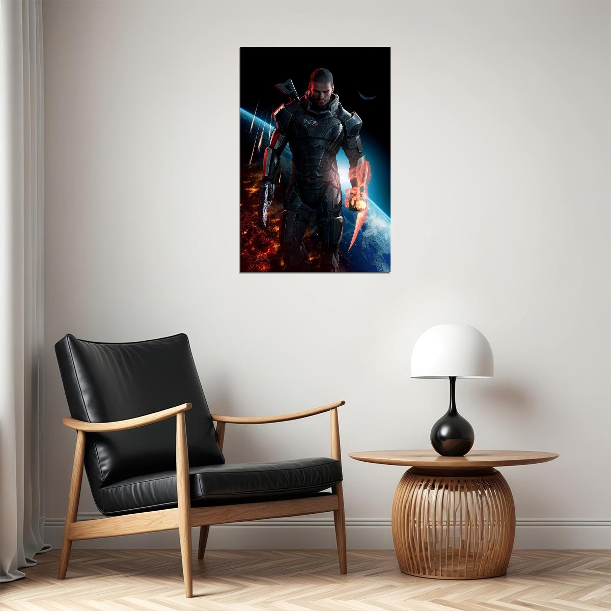Mass Effect Video Game Science Fiction Role Play Poster Wall Art Print Home Wall Decor - xonomax