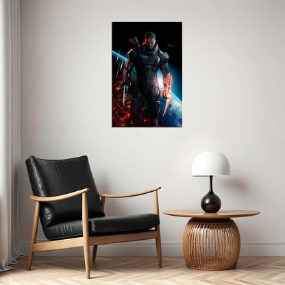 Mass Effect Video Game Science Fiction Role Play Poster Wall Art Print Home Wall Decor - xonomax