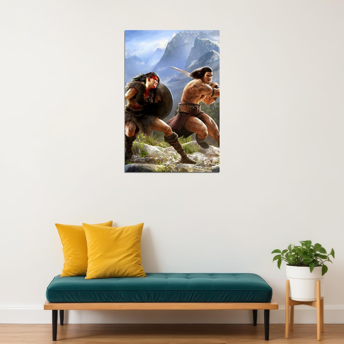 Conan Exiles Video Game Action Adventure Poster Wall Art Print Home Wall Decor - xonomax