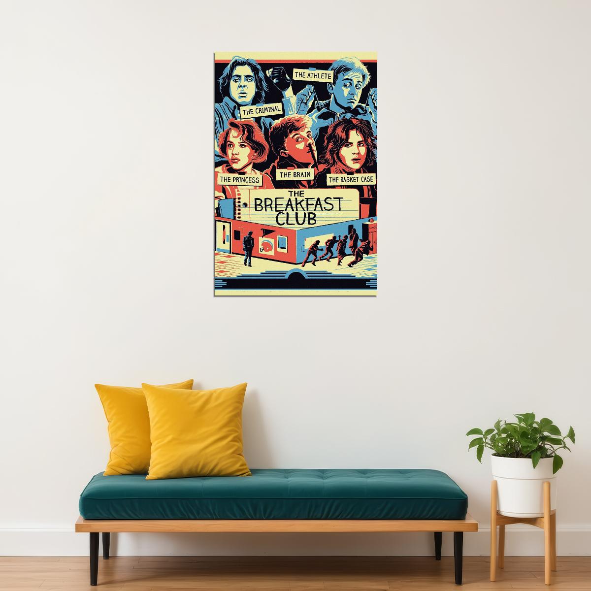 The Breakfast Club Classic Movie Comedy Drama Poster Wall Art Print Home Wall Decor - xonomax