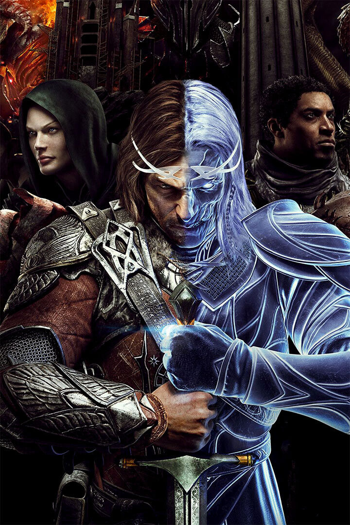 Middle Earth Shadow Of War Video Game Adventure Poster Wall Art Print Home Wall Decor - xonomax
