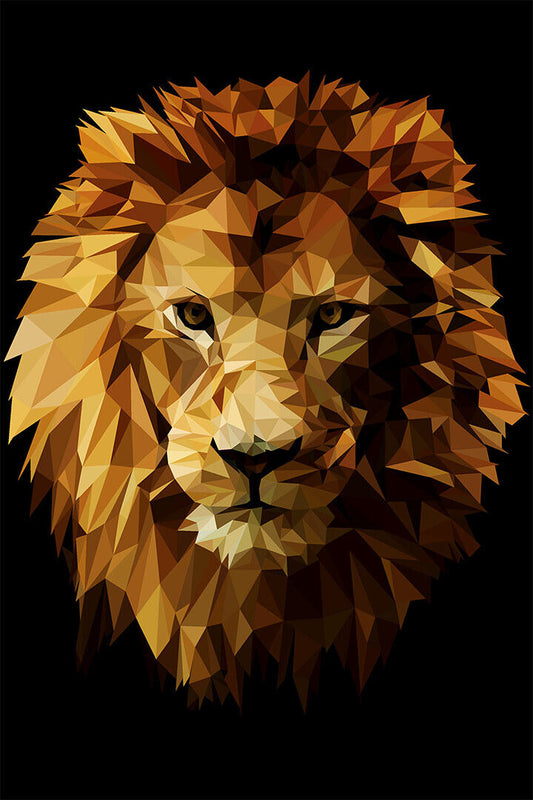 Colored Lion Animal Dangerous Nature Great Poster Wall Art Print Home Wall Decor - xonomax
