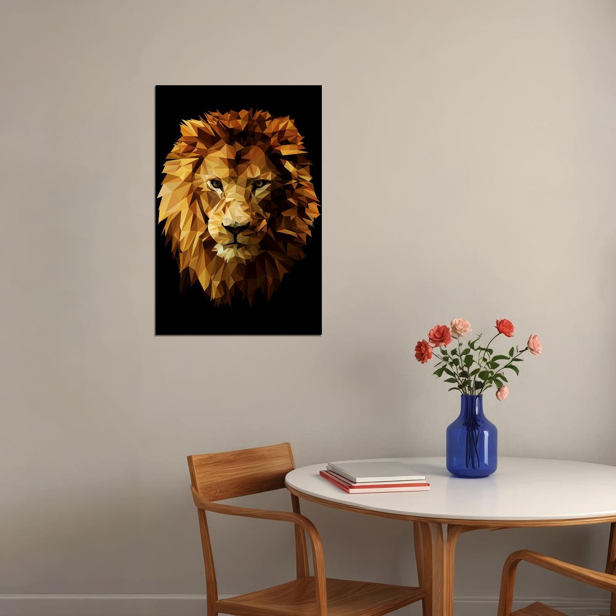 Colored Lion Animal Dangerous Nature Great Poster Wall Art Print Home Wall Decor - xonomax