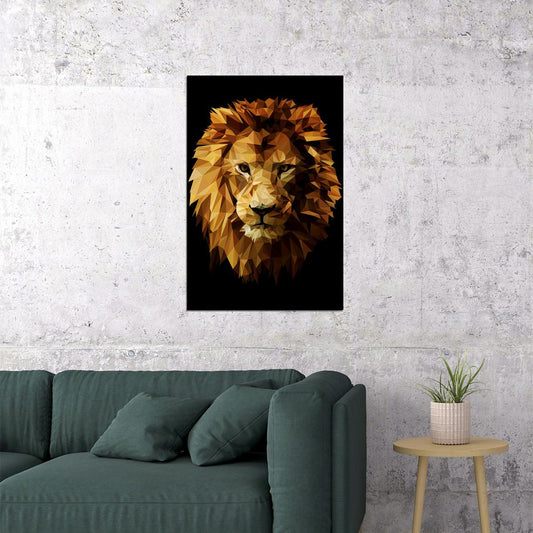 Colored Lion Animal Dangerous Nature Great Poster Wall Art Print Home Wall Decor - xonomax
