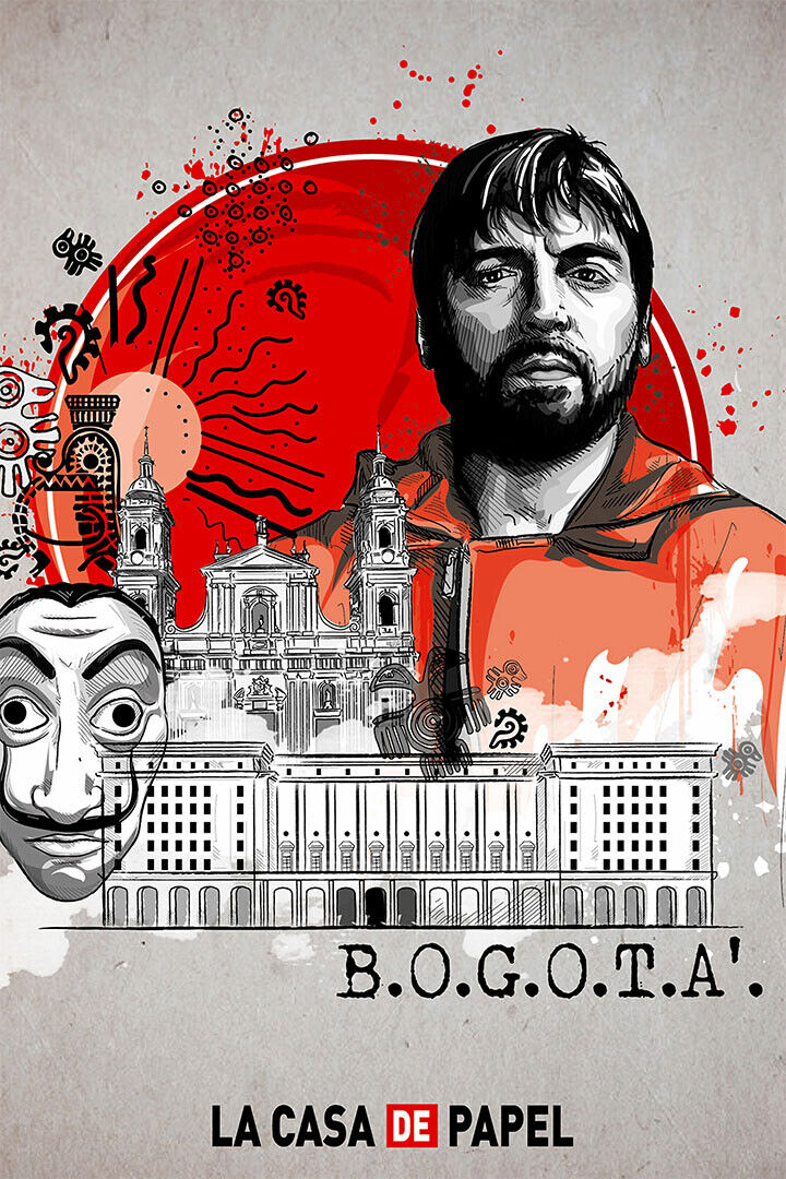 Money Heist Action Crime Drama Poster Wall Art Print Home Wall Decor - xonomax