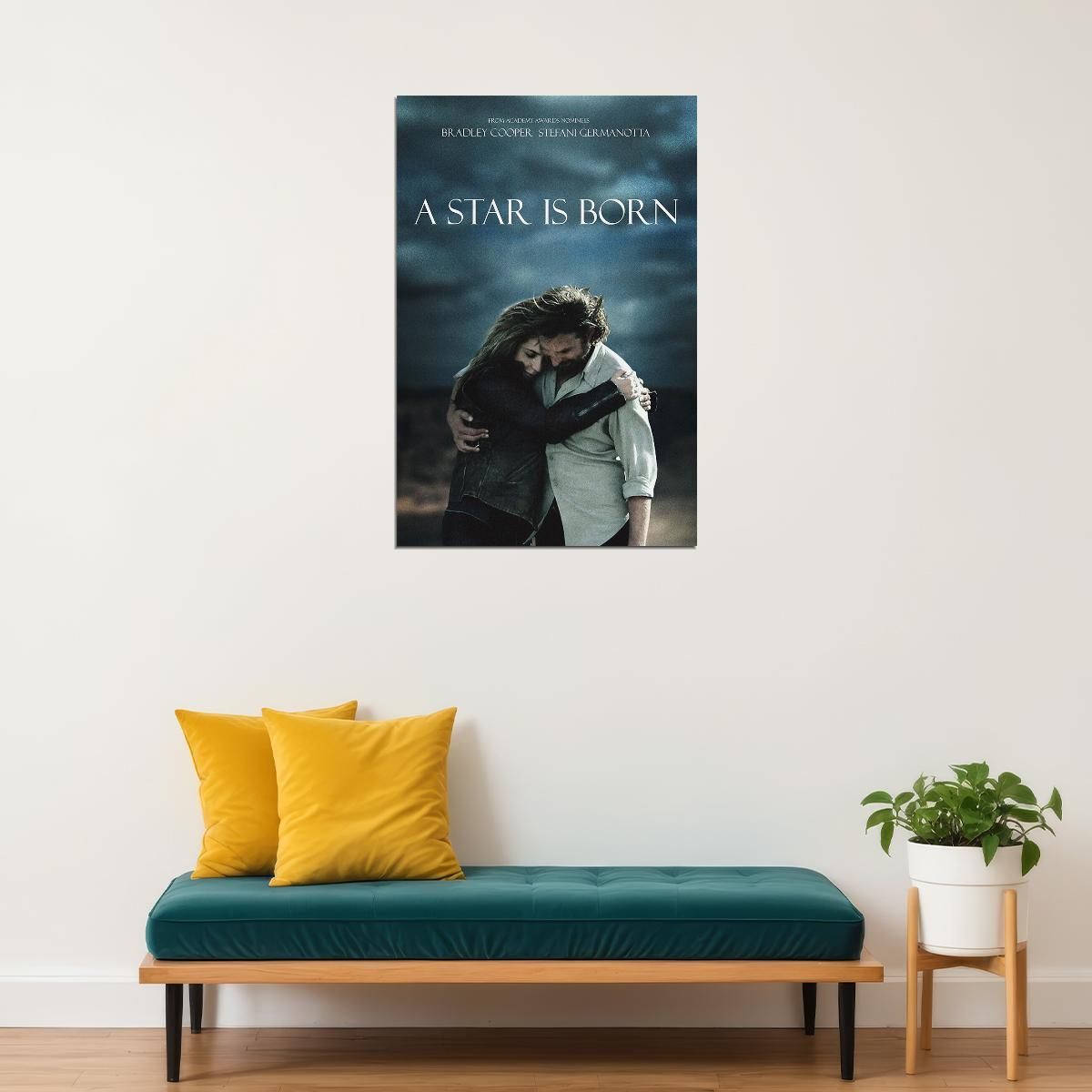 A Star Is Born Drama Music Romance Poster Wall Art Print Home Wall Decor - xonomax