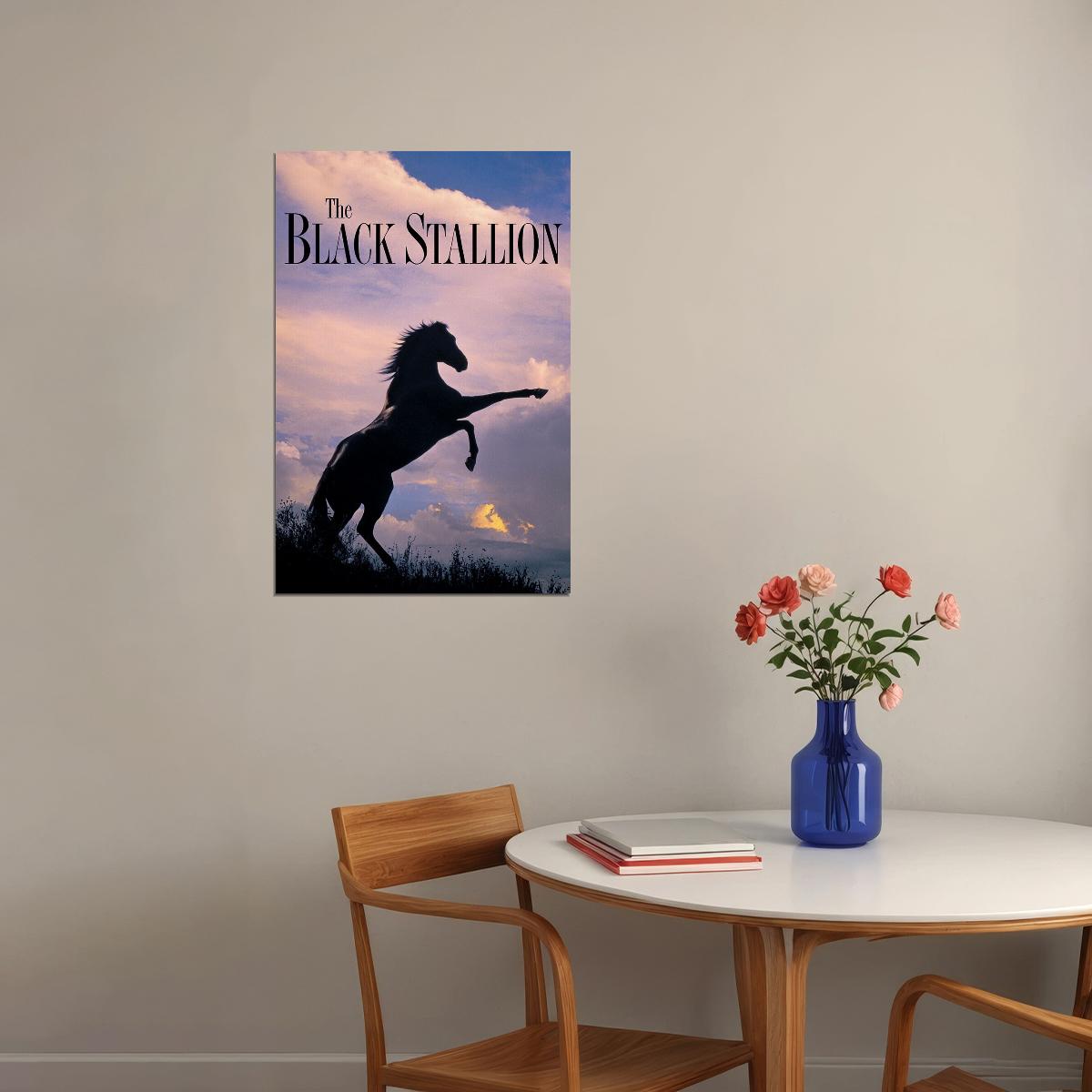 Black Stallion 1979 Movie Family Sport Adventure Poster Wall Art Print Home Wall Decor - xonomax