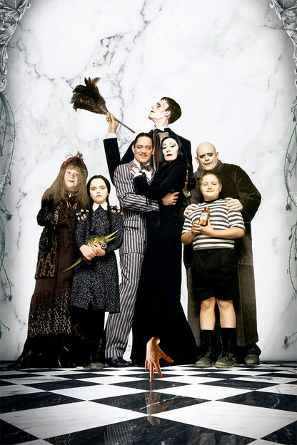The Addams Family Morticia Lurch Gomez Uncle Fester Poster Wall Art Print Home Wall Decor - xonomax