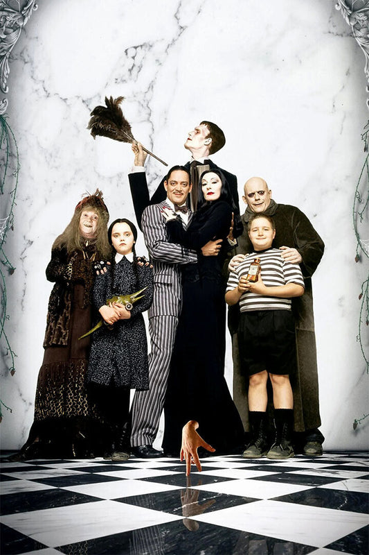The Addams Family Morticia Lurch Gomez Uncle Fester Poster Wall Art Print Home Wall Decor - xonomax