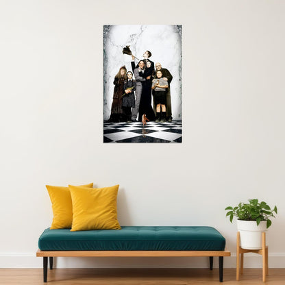 The Addams Family Morticia Lurch Gomez Uncle Fester Poster Wall Art Print Home Wall Decor - xonomax